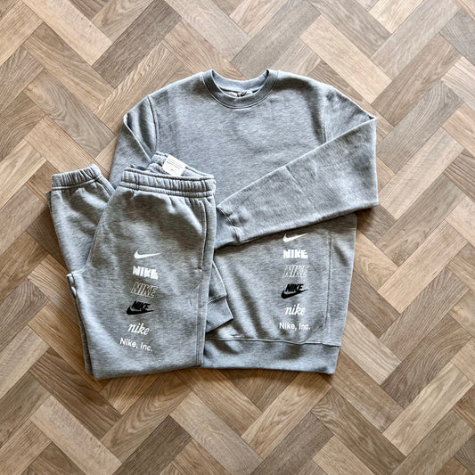 NIKE STACKEDUP TRACKSUIT SET - GREY